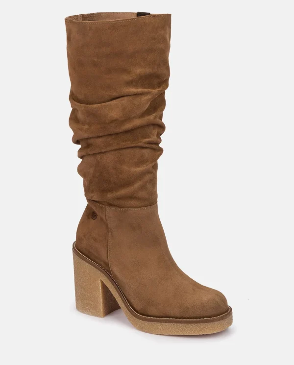 Yokono Heeled Boot GELA-002 Brown Online