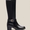 Yokono Heeled Boot LILLE-015 Black Fashion