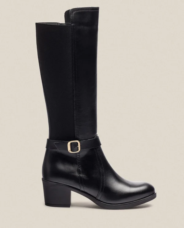 Yokono Heeled Boot LILLE-015 Black Fashion