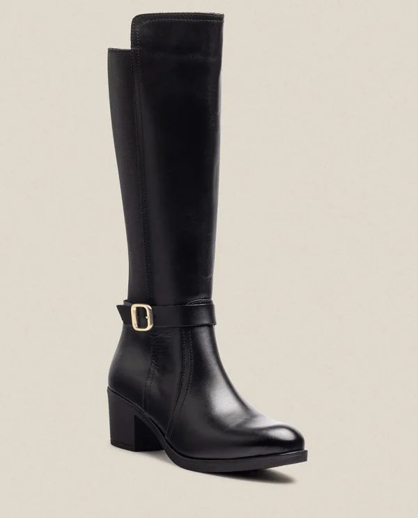 Yokono Heeled Boot LILLE-015 Black Fashion