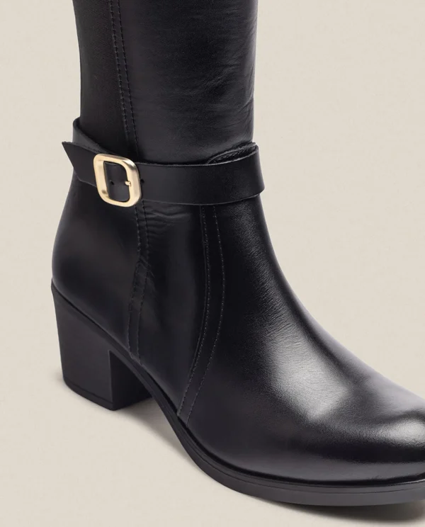 Yokono Heeled Boot LILLE-015 Black Fashion