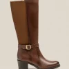 Yokono Heeled Boot LILLE-015 Brown New