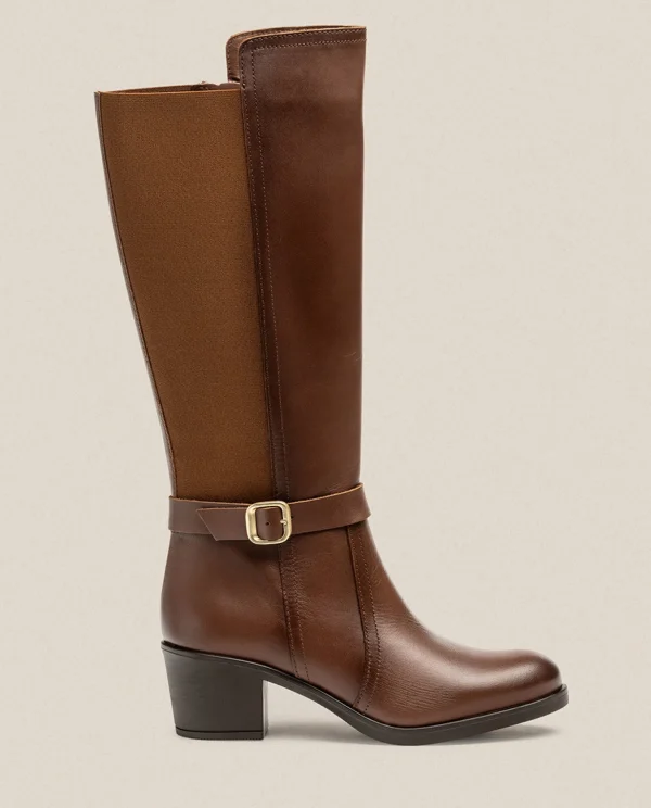 Yokono Heeled Boot LILLE-015 Brown New