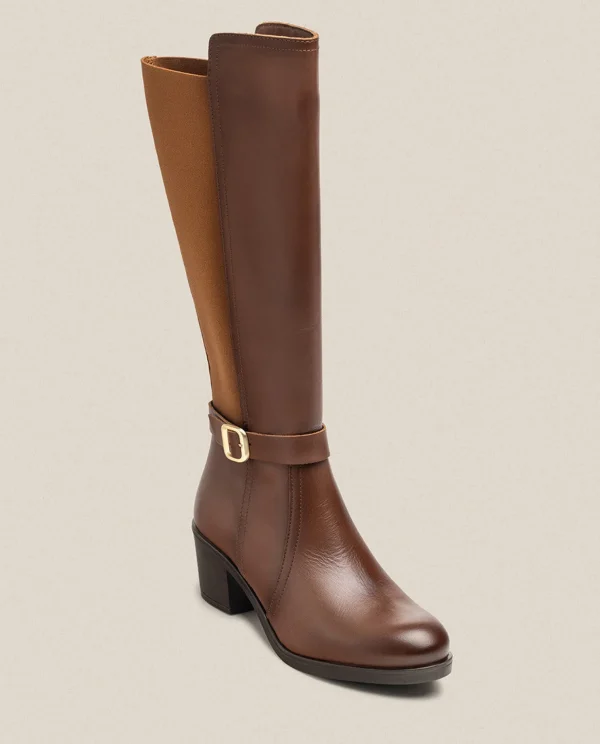 Yokono Heeled Boot LILLE-015 Brown New