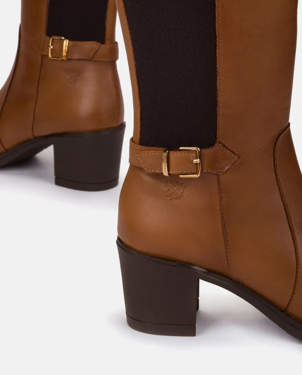 Yokono Heeled Boot LILLE-011 Leather Outlet