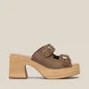 Yokono Heeled Sandal BONAI-003 Brown Flash Sale