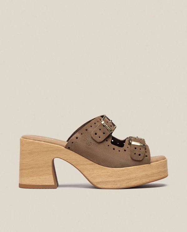 Yokono Heeled Sandal BONAI-003 Brown Flash Sale