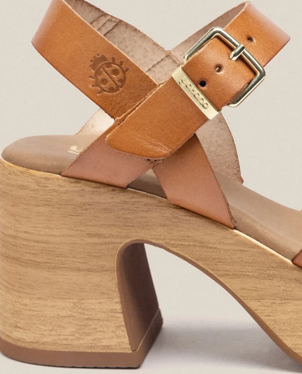 Yokono Heeled Sandal BONAI-002 Brown Store