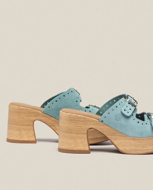 Yokono Heeled Sandal BONAI-003 Green Hot