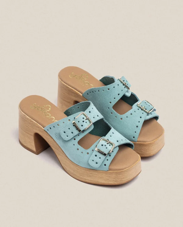Yokono Heeled Sandal BONAI-003 Green Hot