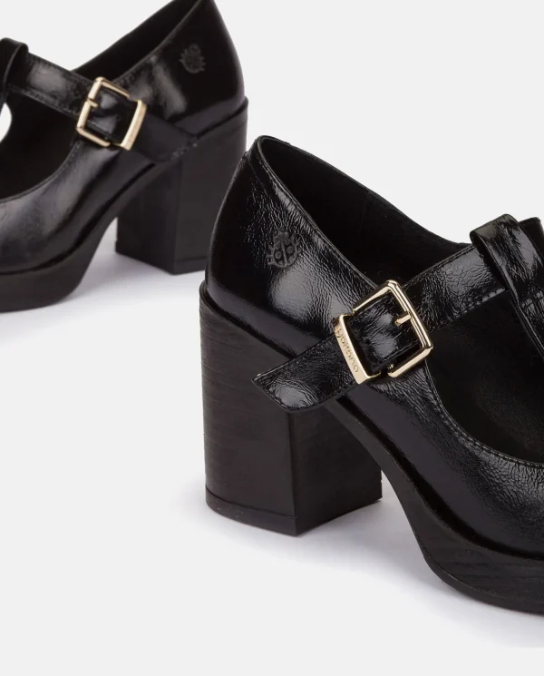 Yokono Heeled Shoe KOLIN-002 Black Hot