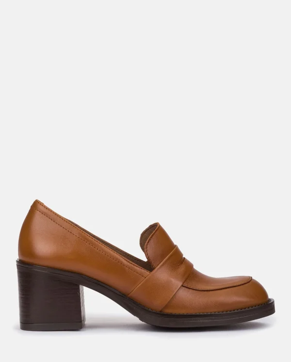 Yokono Heeled Shoe LANDAS-001 Brown Outlet