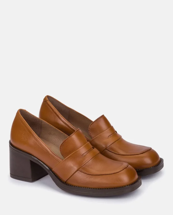 Yokono Heeled Shoe LANDAS-001 Brown Outlet