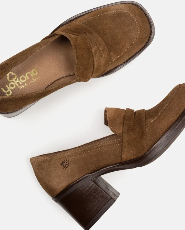 Yokono Heeled Shoe LANDAS-001 Brown Best