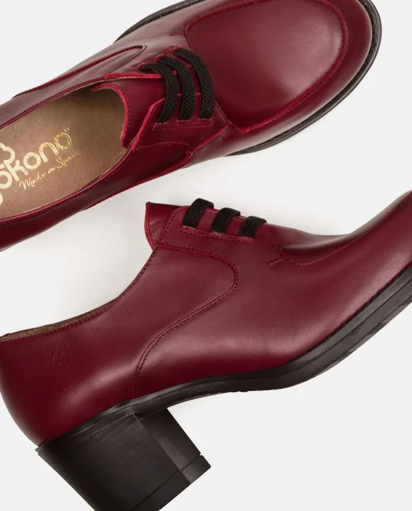 Yokono Heeled Shoe LILLE-008 Burgundy Shop