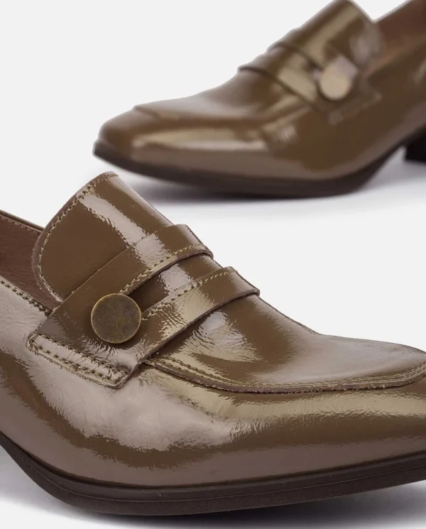 Yokono Heeled Shoe NAJAC-001 Brown New