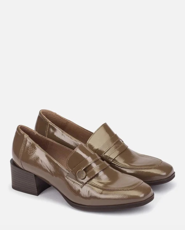 Yokono Heeled Shoe NAJAC-001 Brown New