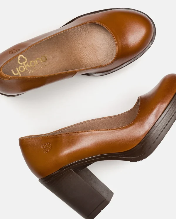 Yokono Heeled Shoe PILSEN-007 Leather Online