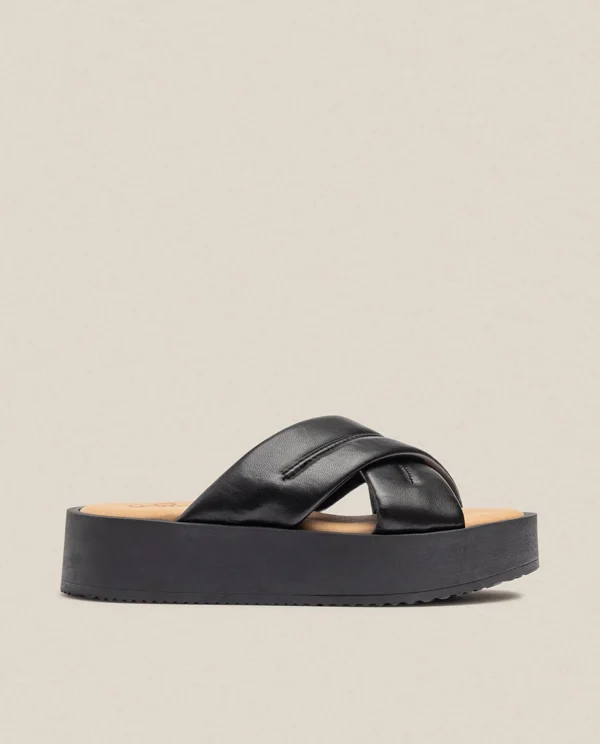 Yokono Platform Sandal CARMEN-004 Black New