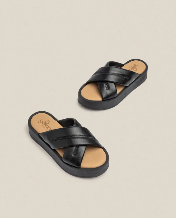 Yokono Platform Sandal CARMEN-004 Black New