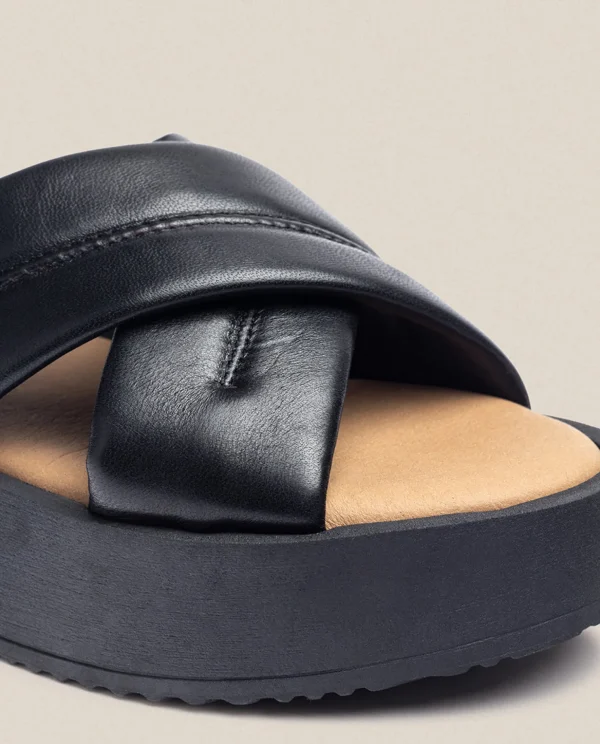 Yokono Platform Sandal CARMEN-004 Black New