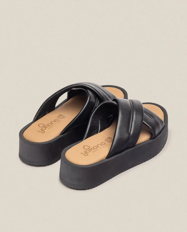 Yokono Platform Sandal CARMEN-004 Black New