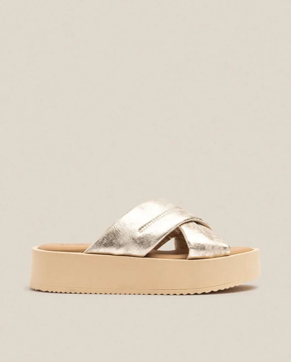 Yokono Platform Sandal CARMEN-004 Gold Best Sale