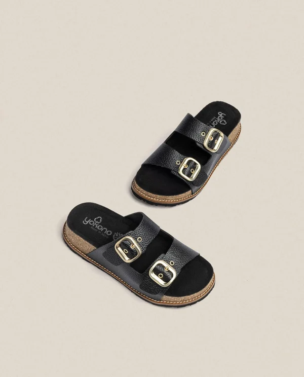 Yokono Platform Sandal OCA-013 Black Flash Sale