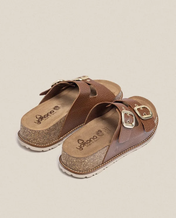 Yokono Platform Sandal OCA-013 Brown Shop