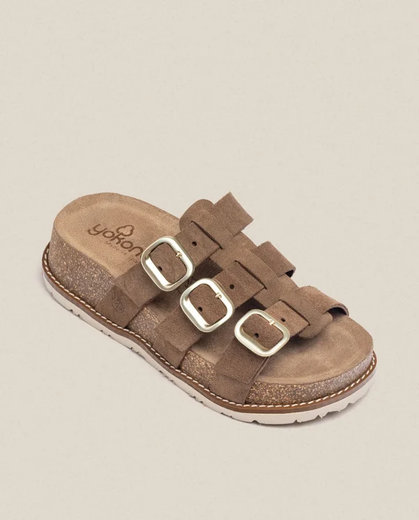 Yokono Platform Sandal OCA-004 Brown Discount