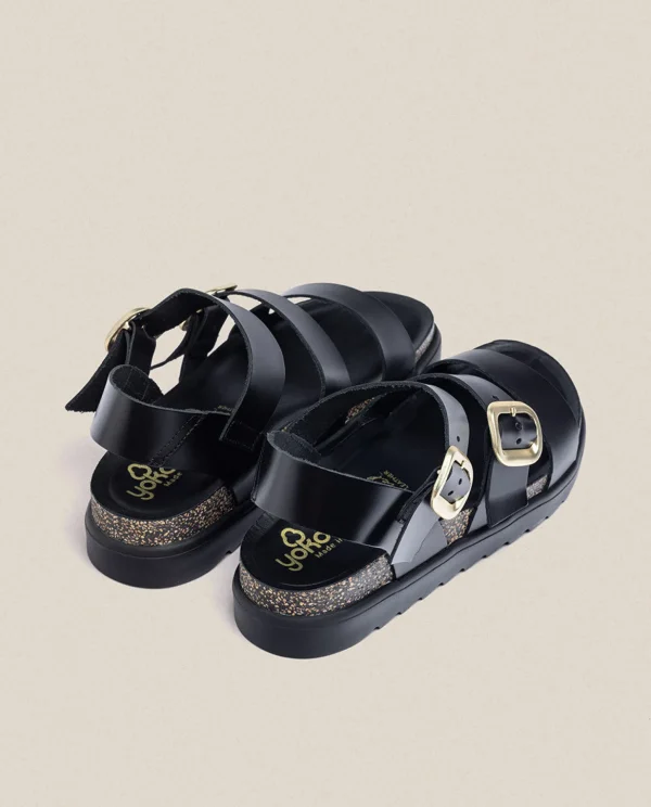 Yokono Platform Sandal TUNEZ-127 Black Online