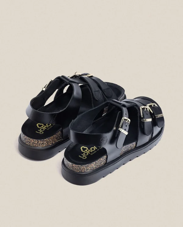 Yokono Platform Sandal TUNEZ-114 Black Discount