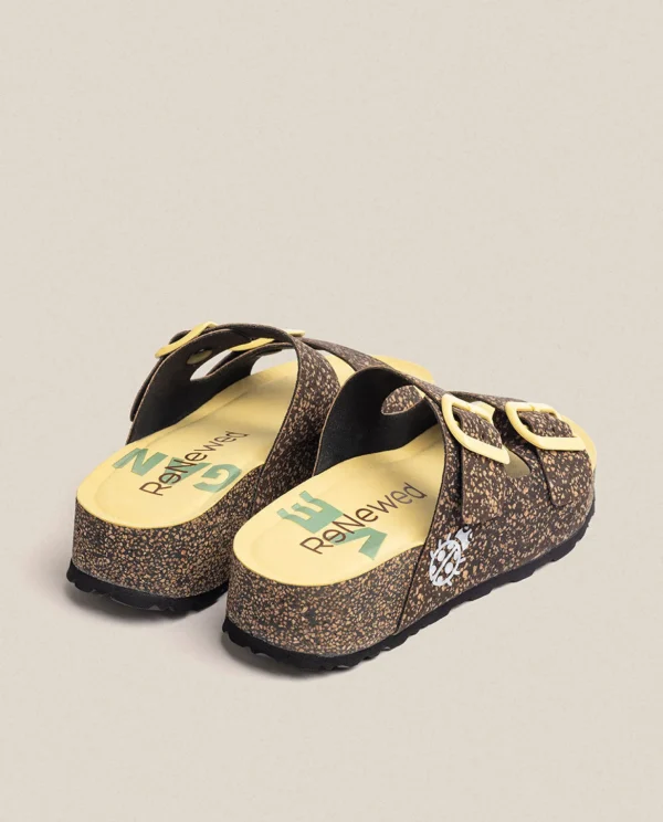 Yokono Platform Sandal West 003 Black Cheap
