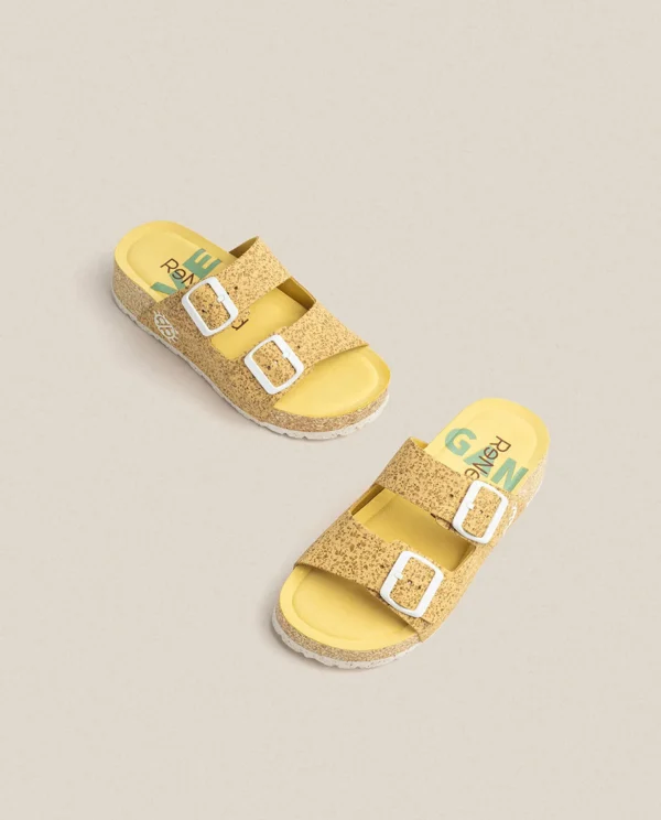 Yokono Platform Sandal West 003 Yellow Online