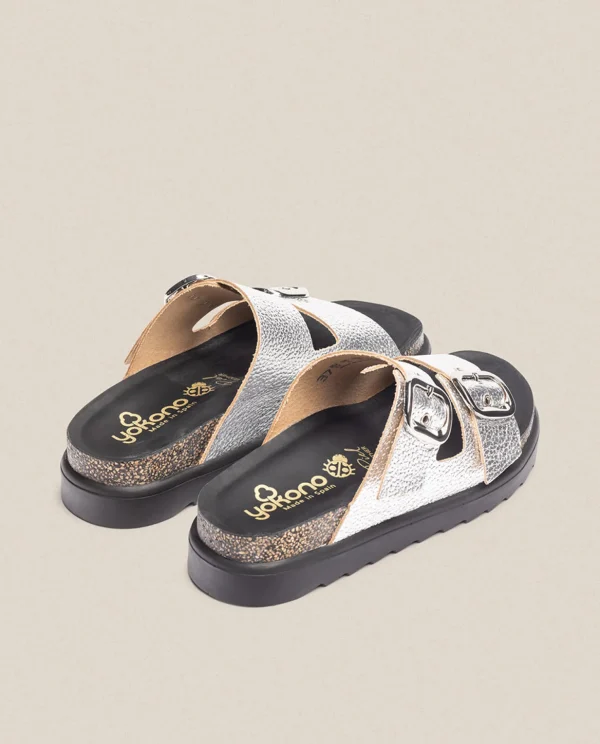 Yokono Sandalia De Plataforma Tunez 130 Plata Flash Sale