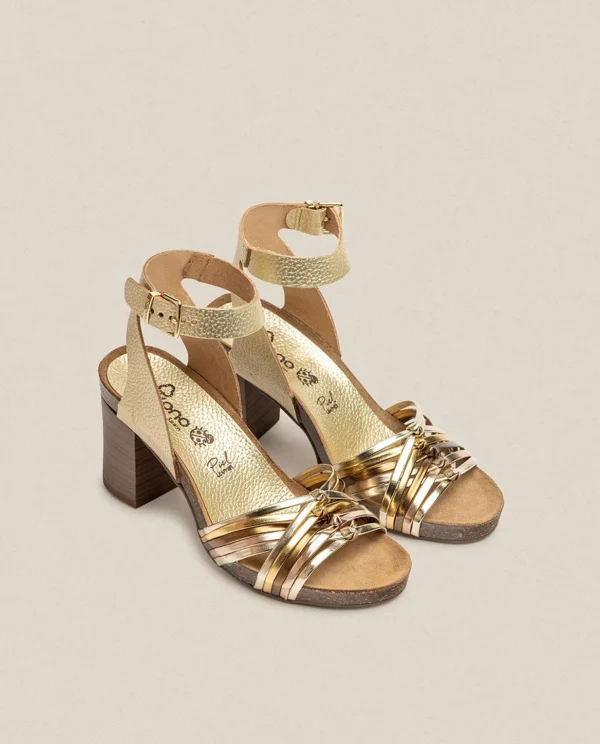 Yokono Sandalia De Tacón Ponza 005 Dorado Clearance