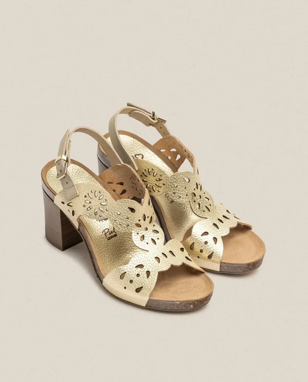 Yokono Sandalia De Tacón Ponza 006 Dorado Cheap