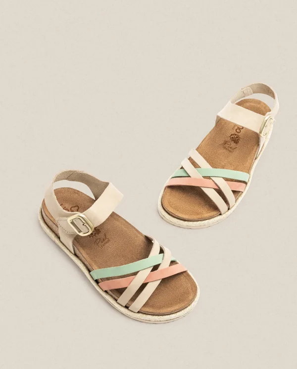 Yokono Sandalia Plana Arena 001 Beige New