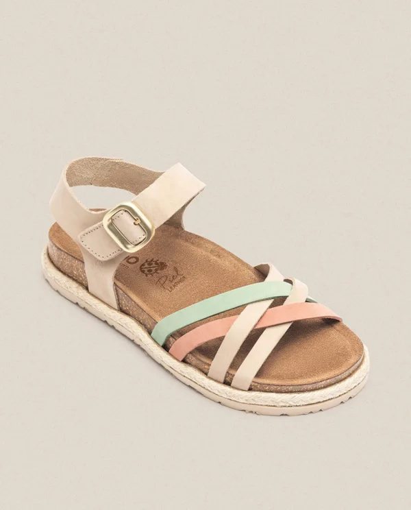 Yokono Sandalia Plana Arena 001 Beige New
