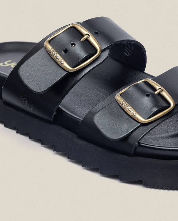Yokono Sandalia Plana Man 001 Negro Fashion