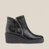 Yokono Wedge Ankle Boot MADONA-007 Black Cheap