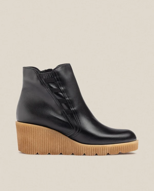 Yokono Wedge Ankle Boot MADONA-006 Black Online