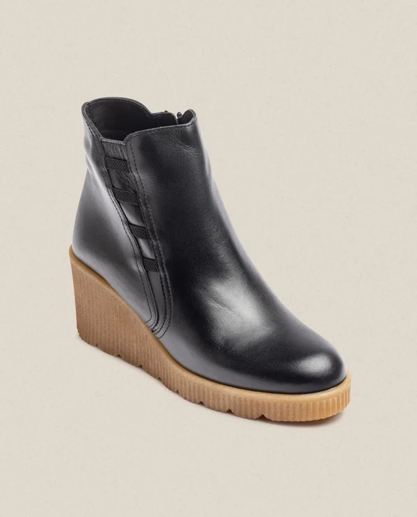 Yokono Wedge Ankle Boot MADONA-006 Black Online