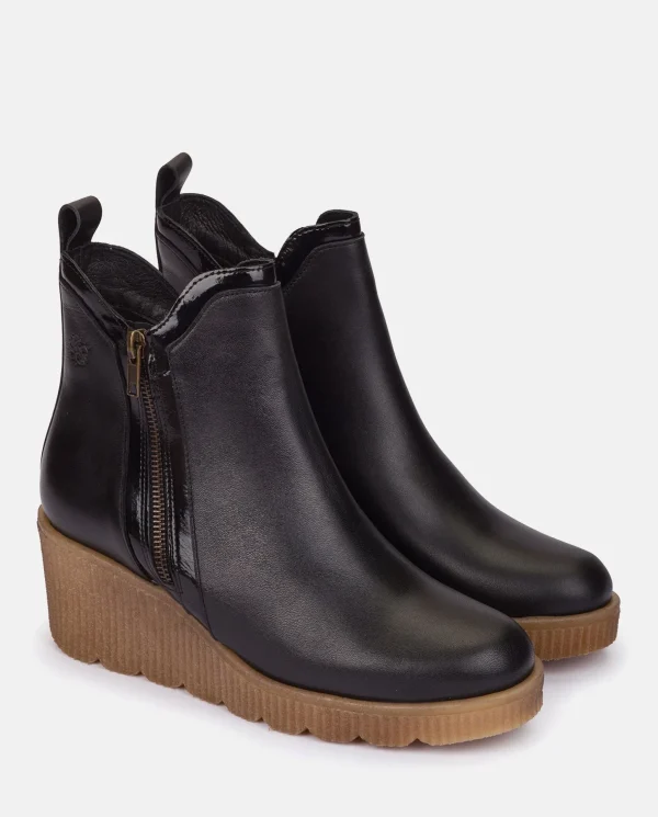 Yokono Wedge Booty MADONA-002 Black Flash Sale