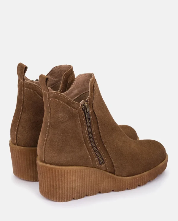 Yokono Wedge Booty MADONA-002 Brown Clearance