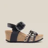 Yokono Wedge Sandal BARI 304 Black Store