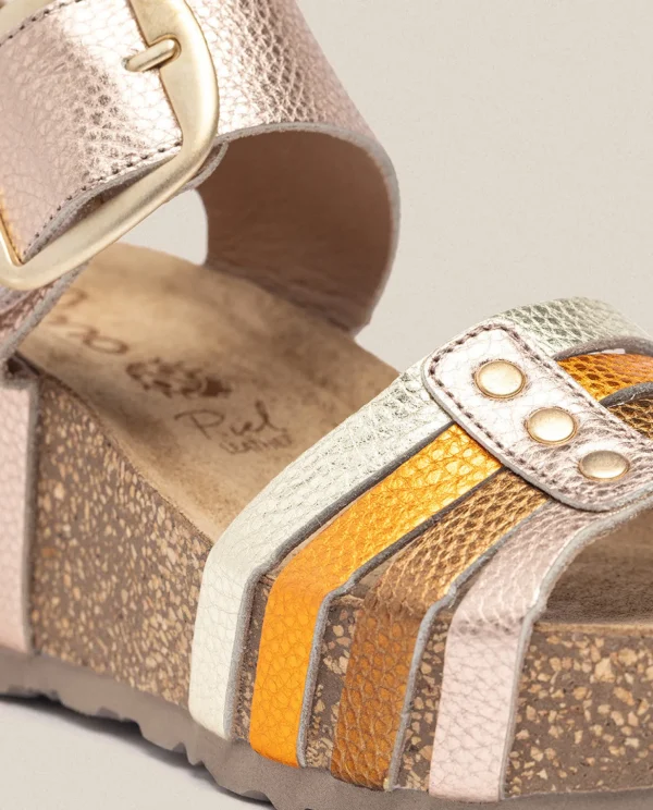 Yokono Wedge Sandal BARI 304 Pink Cheap