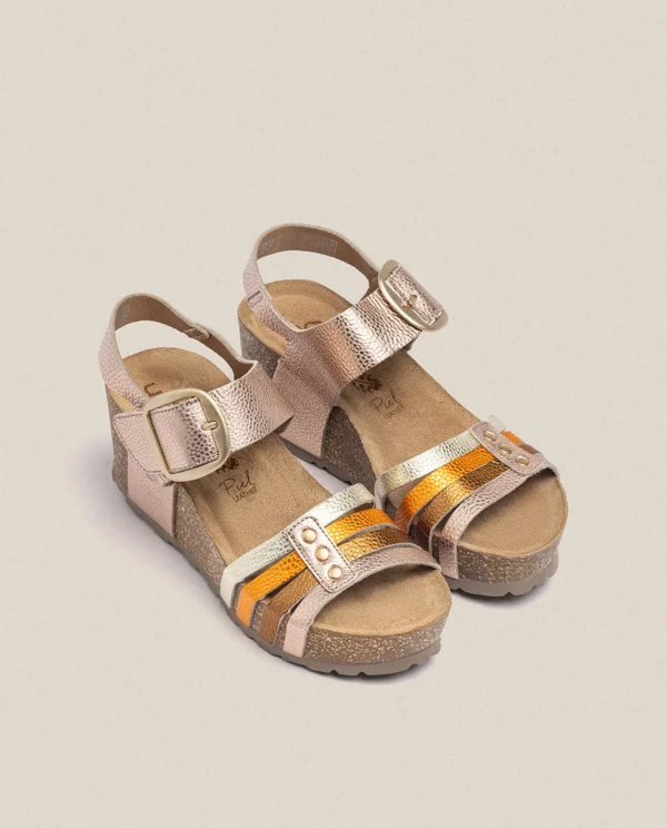 Yokono Wedge Sandal BARI 304 Pink Cheap