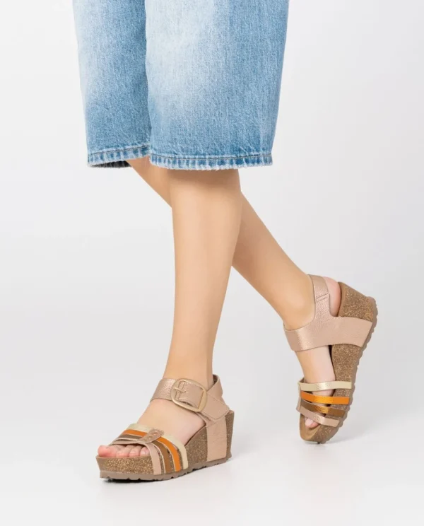 Yokono Wedge Sandal BARI 304 Pink Cheap