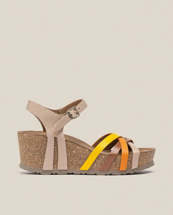 Yokono Wedge Sandal BARI-302 Beige Hot